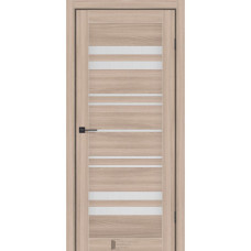 Двері міжкімнатні ТМ "KFD" Comfort (Комфорт) Екошпон Шимо Меранті скло сатин