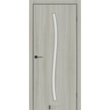 Межкомнатная Дверь ТМ"KFD" Line-Glass 02 (Лайн-Гласс) Экошпон Шимо Пекан стекло сатин