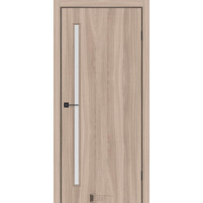 Межкомнатная Дверь ТМ"KFD" Line-Glass 01 (Лайн-Гласс) Экошпон Шимо Меранти стекло сатин