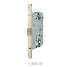 ТМ "LinDe" Механизм межкомнатный P-2056-C (SN - матовый никель 50*85 под цилиндр)