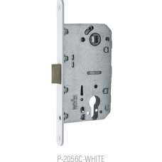 ТМ "MvM" Механизм межкомнатный P-2056-C (White - белый 50*85 под цилиндр)