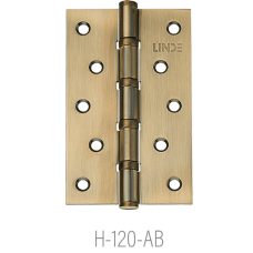 ТМ "LinDe" Петли дверные универсальные Н-120 (АВ - старая бронза)