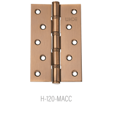 ТМ "LinDe" Петли дверные универсальные Н-120 (MACC - матовая бронза)