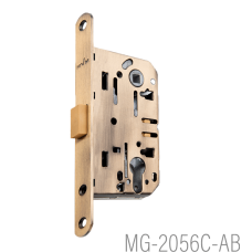 ТМ "MvM" Механизм межкомнатный MG-2056-С (AB – старая бронза 50*96 под цилиндр)