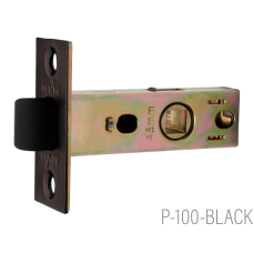 ТМ "MvM" Механизм межкомнатный (защелка) Р-100 (Black - черный)