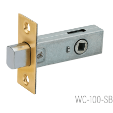 ТМ "MvM" Механизм межкомнатный (ригель-фиксатор ) WC-100 (SB - матовая латунь)