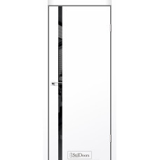 Межкомнатная Дверь ТМ StilDoors Loft Glass (Лофт Гласс) ПВХ Белый мат глухая