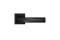 Дверна ручка на розетці BerliSlim ТМ LinDe A-2010/E20 Black чорний