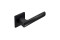 Дверна ручка на розетці BerliSlim ТМ LinDe A-2010/E20 Black чорний