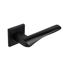 Дверная ручка на розетке Wave ТМ LinDe A-2018 Black черный